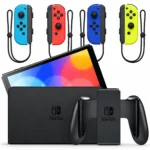 Nintendo Switch OLED with Neon Blue and Neon Red Joy-Con + Joy-Con Blue and Neon Yellow