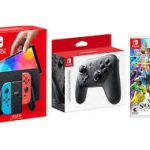 Nintendo Switch OLED with Neon Blue and Neon Red Joy-Con - Super Smash Pro Limited Edition Bundle - تصویر 3