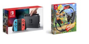 Nintendo Switch OLED Model with White Joy-Con + Ring Fit Adventures - تصویر 2