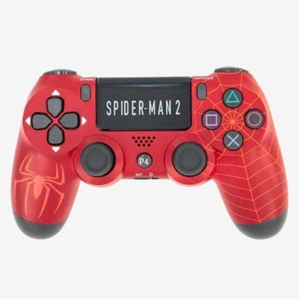 Double-motor Vibration 4 Wireless Controller - Spider-Man 2 high copy - تصویر 2