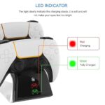پایه شارژر دسته ps5 مدل JYS اصلی با گارانتی - تصویر 4