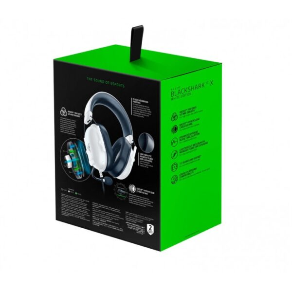 Razer Blackshark v2 X 7.1 Esports Gaming Headset - White Edition - تصویر 3
