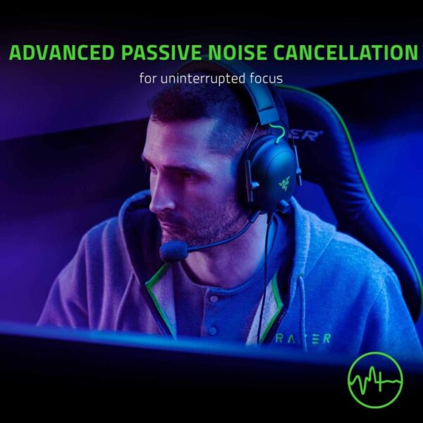Razer Blackshark v2 eSports Gaming Headset + USB Sound Card - تصویر 3