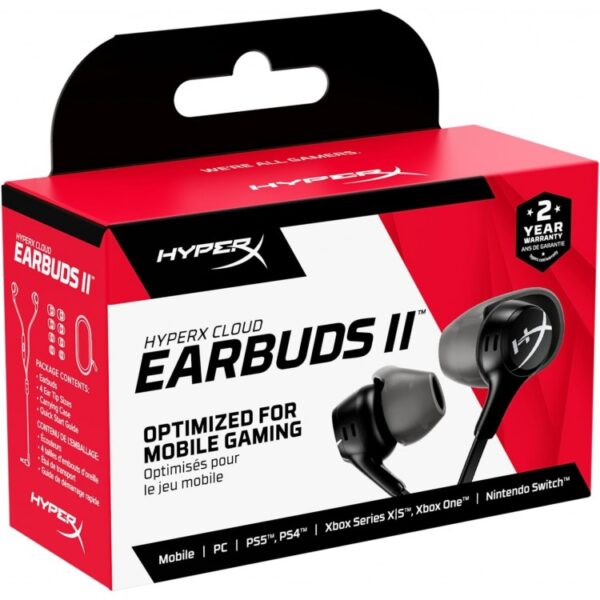 HyperX Cloud Gaming Earbuds II - Black