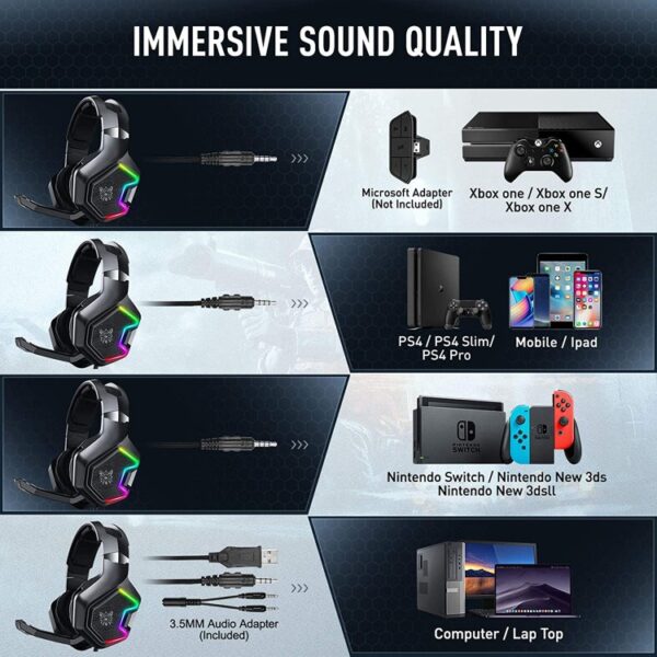 Onikuma K10 Pro Gaming Headset - تصویر 2