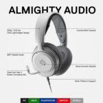 SteelSeries Arctis Nova 1 Gaming Headset - White - تصویر 5