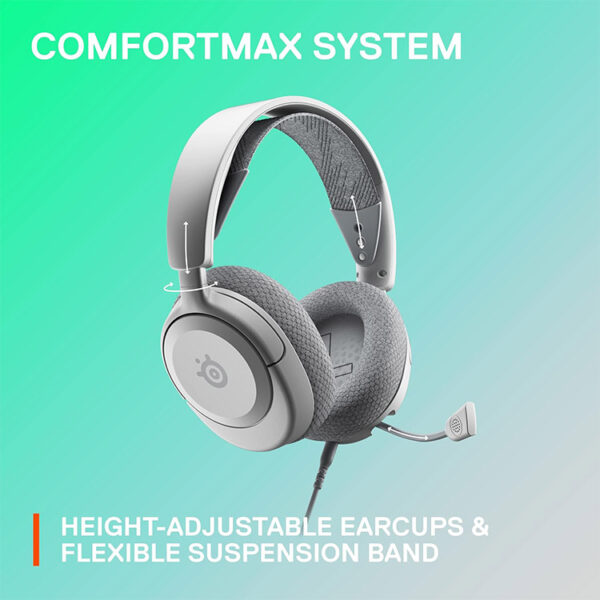 SteelSeries Arctis Nova 1 Gaming Headset - White - تصویر 7