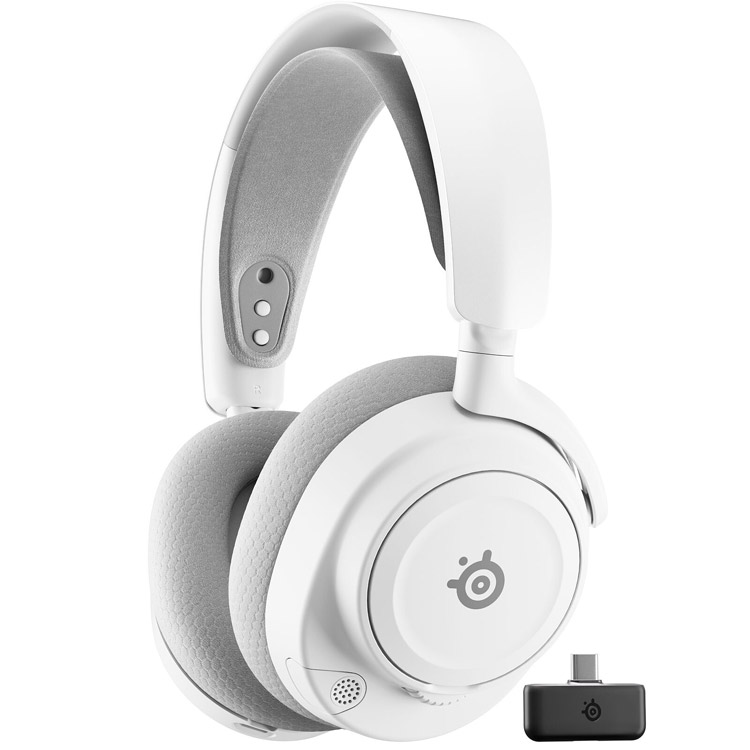 Steelseries Arctis Nova 7 Gen 2 Wireless Gaming Headset - White هدست گیمینگ - بی‌سیم Steelseries Arctis Nova 7 Gen 2 Wireless Gaming Headset - White