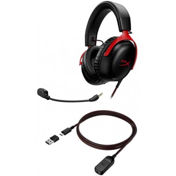 HyperX Cloud III Gaming Headset - Black/Red - تصویر 8