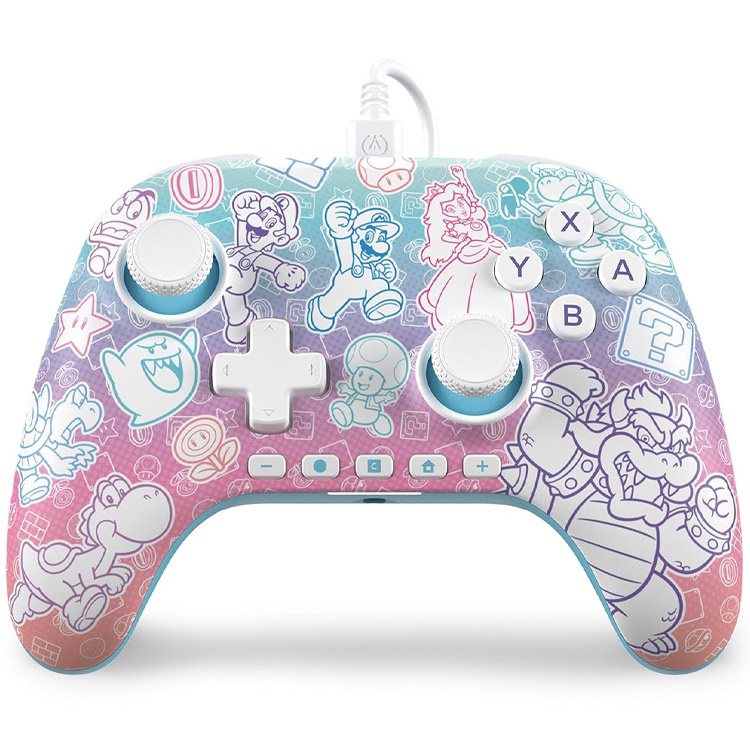 PowerA Advantage Wired Controller for Nintendo Switch 2 - Mushroom Kingdom