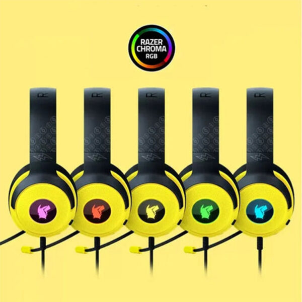 Razer Kraken v3 X 7.1 Gaming Headset - Pikachu Limited Edition غیر اصل - تصویر 2
