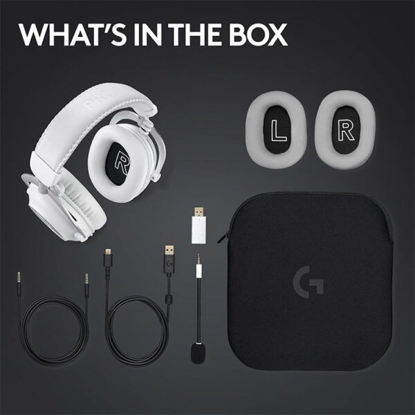 Logitech G Pro X 2 LIGHTSPEED Wireless Gaming Headset - White - تصویر 6